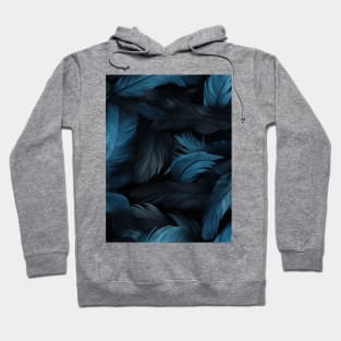 Whispers of Blue Feathers Hoodie